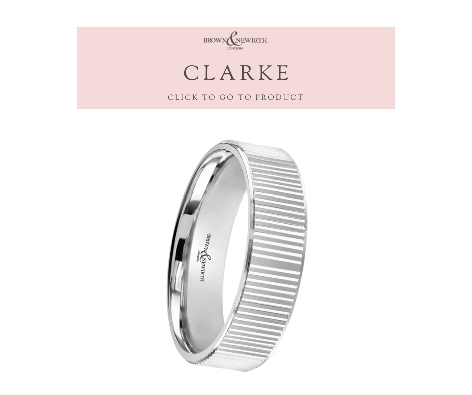 The Clarke mens wedding ring