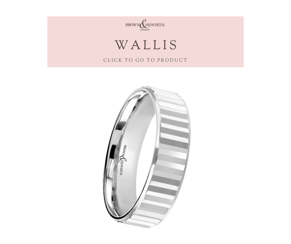 The Wallis mens wedding ring