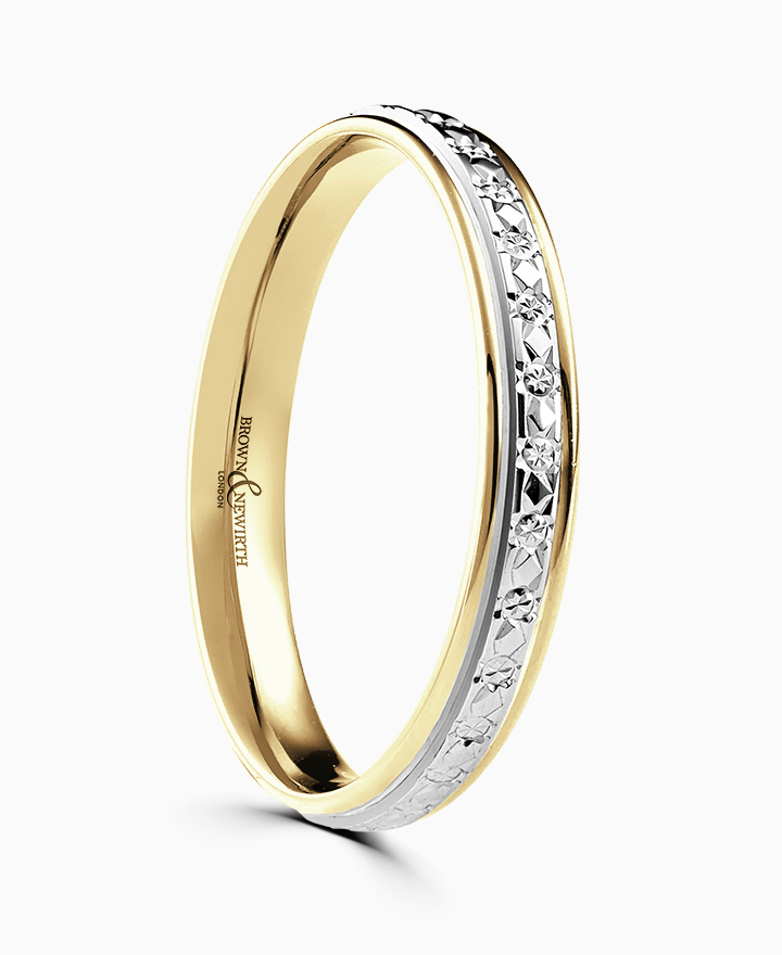 Two Colour Wedding Ring