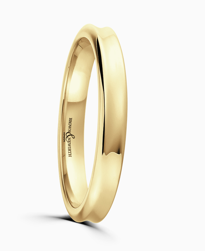 Concaved Wedding Ring