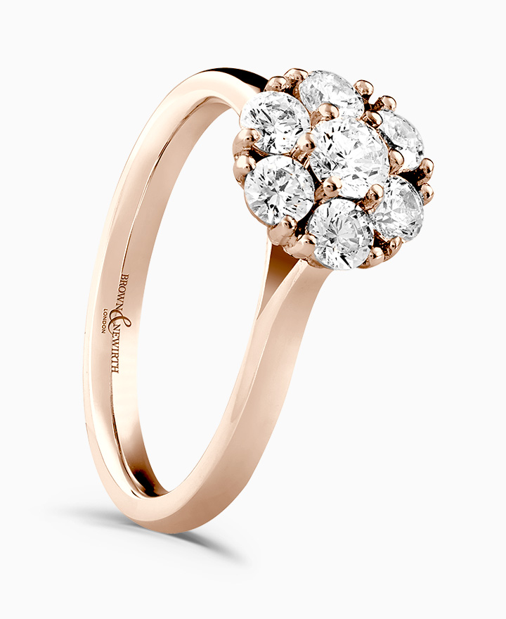 Cluster Engagement Ring