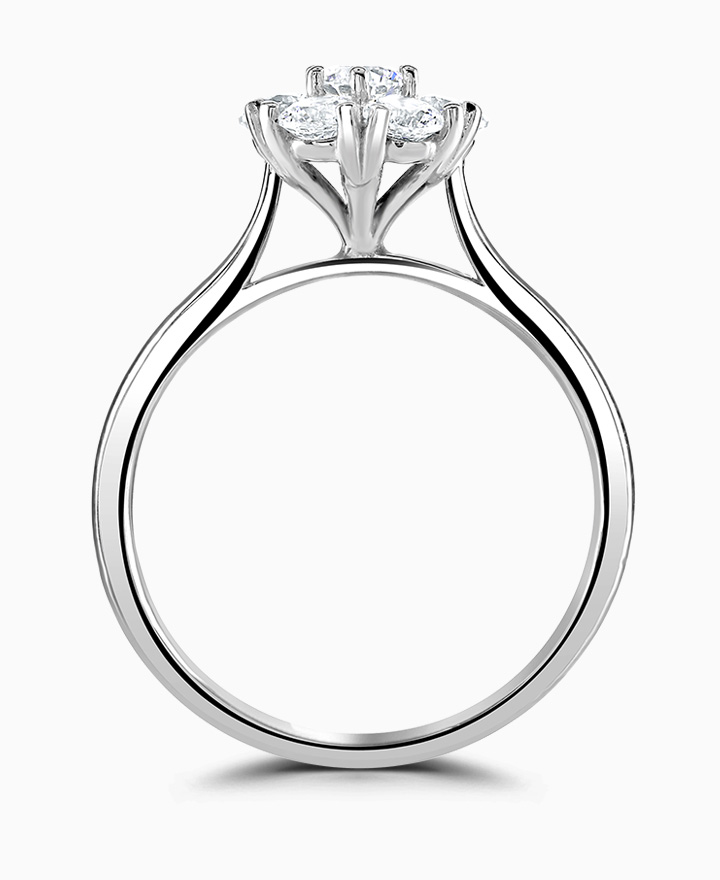 Diamond Cluster Engagement Ring
