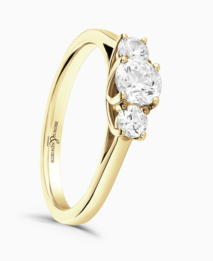 Diamond Trilogy Engagement Ring