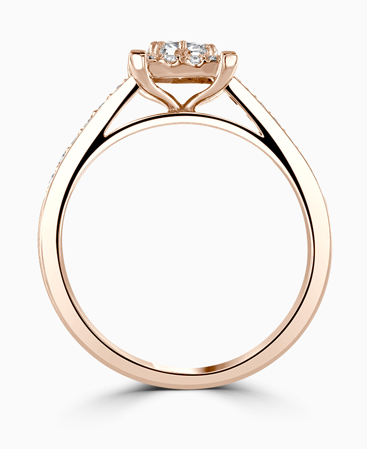 Diamond Halo Engagement Ring