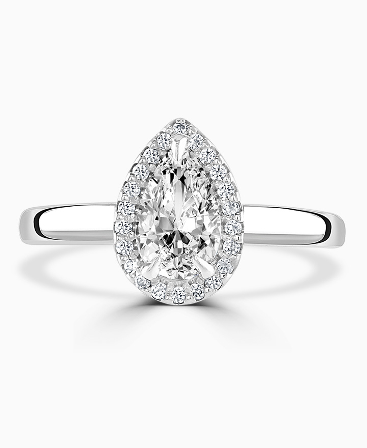 Diamond Halo Engagement Ring