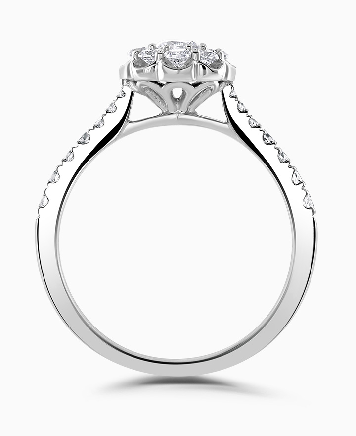 Cluster Engagement Ring
