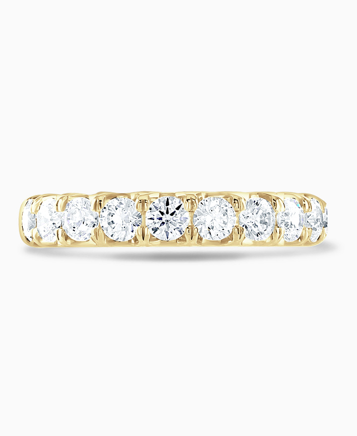 Diamond half eternity ring