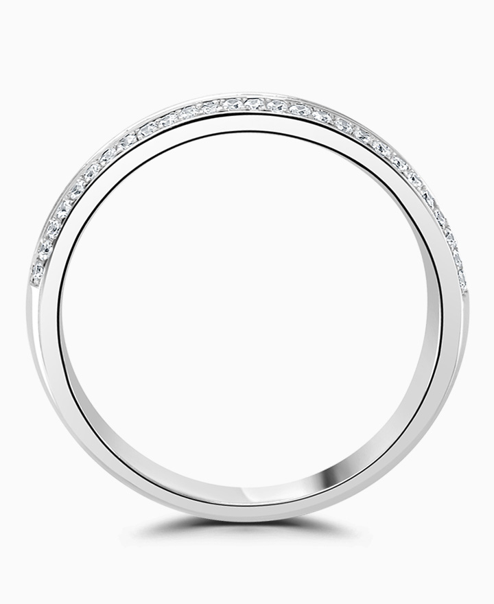 Side set diamond eternity ring