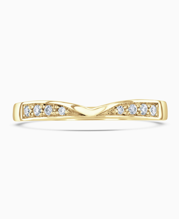 Cutaway Diamond Wedding Ring