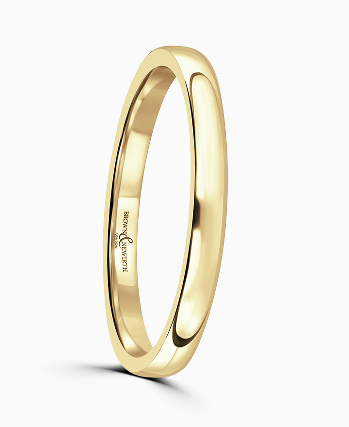 Contemporary Court Wedding Ring